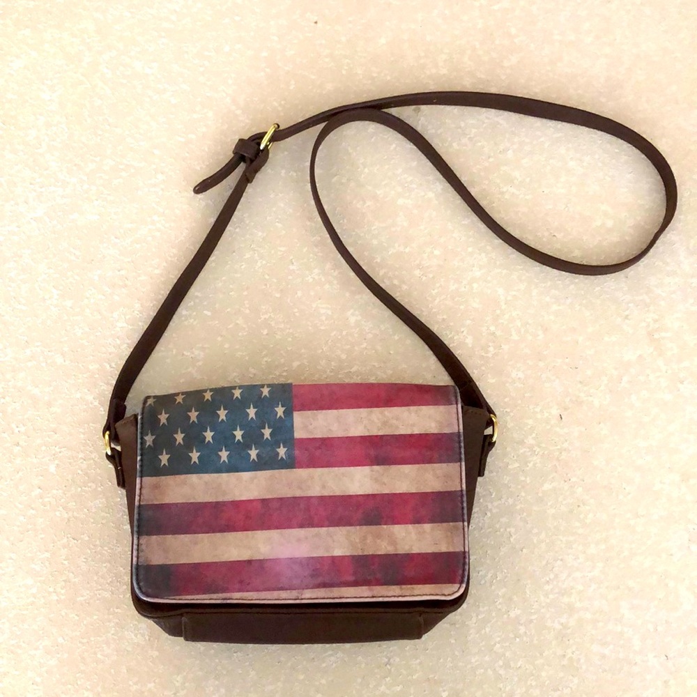 Cute American flag crossbody purse